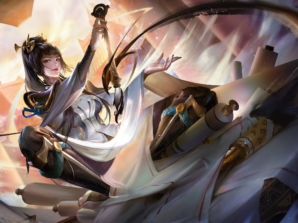 lol娑娜简笔画 LOL娑娜手绘简笔画教程